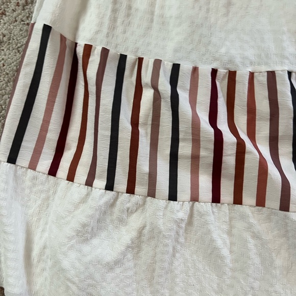 Striped Maxi Dress in White and Multicolor - Picture 3 of 4